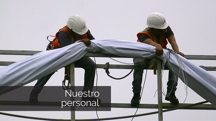 Nuestro personal capacitado instalado banner - CVDI